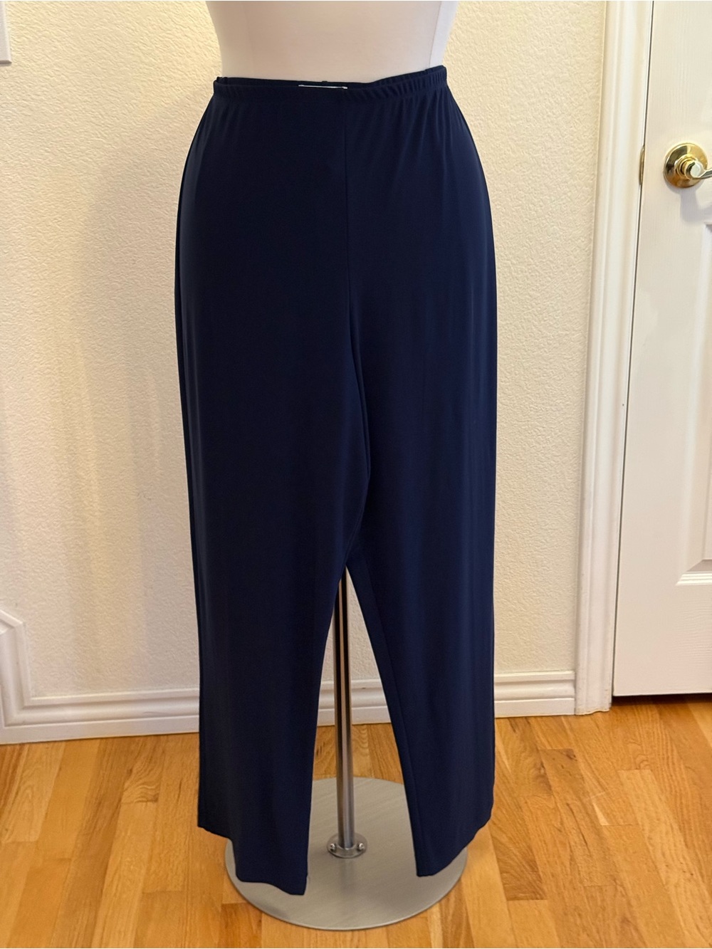Draper’s & Damon’s Classic Navy Wide-Leg Knit Pull-On Pants size 2X
